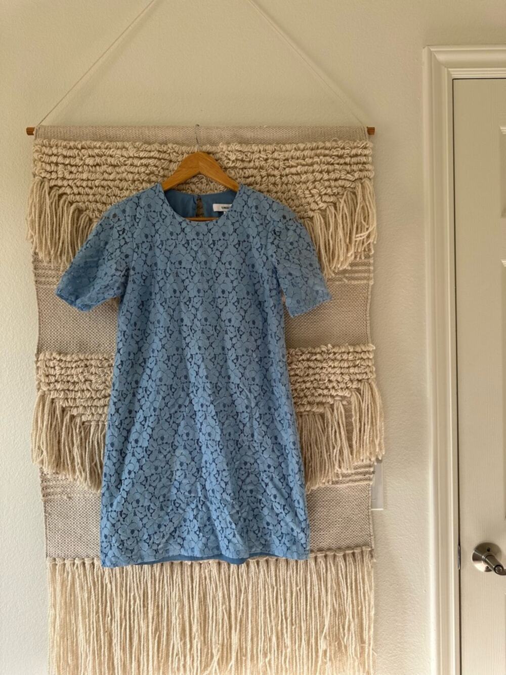 Likely Blue Lace Mini Dress